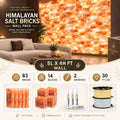 Backlit Himalayan Salt Wall Kit – 5 ft × 4 ft (20 sq ft)
