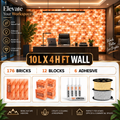 Himalayan Salt Wall Installation Kit – 40 sq ft Backlit Feature Wall