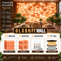 Himalayan Salt Wall Kit – 64 sq ft Backlit Feature Wall