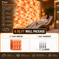 Build-Your-Own 6 sq ft Salt Wall Kit – 30 Bricks + 1 Adhesive