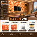Backlit Himalayan Salt Wall Kit – 4 ft × 5 ft (20 sq ft)