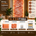 Backlit Himalayan Salt Wall Kit – 4 ft × 3 ft (12 sq ft)