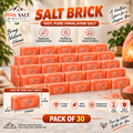 Himalayan Pink Salt Wall Bricks – 8 × 4 × 2 in, Pack of 30