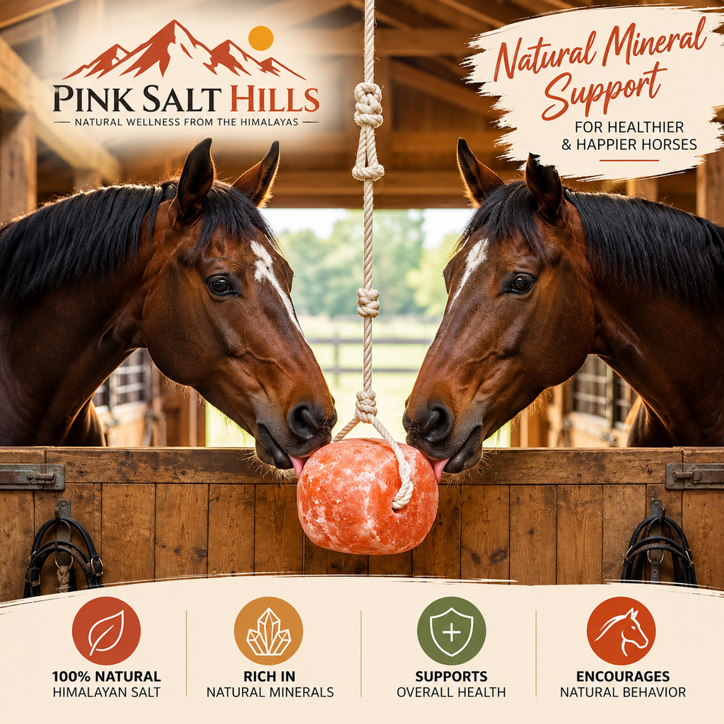 Himalayan Salt Lick Block for Horses & Livestock – Single 4 lb