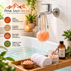 Himalayan Pink Salt Bath & Shower Rock with Rope – 2.5 lb