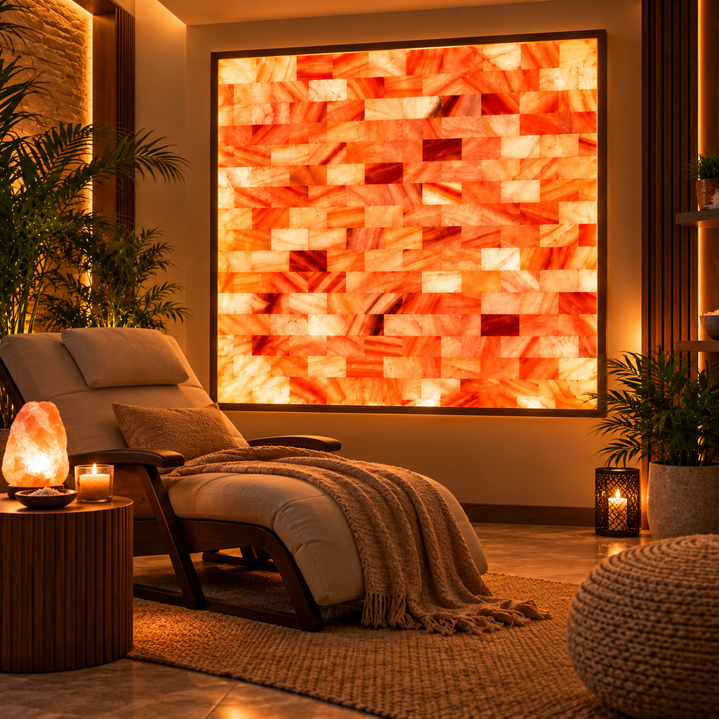 Backlit Himalayan Salt Wall Kit – 4 ft × 4 ft (16 sq ft)