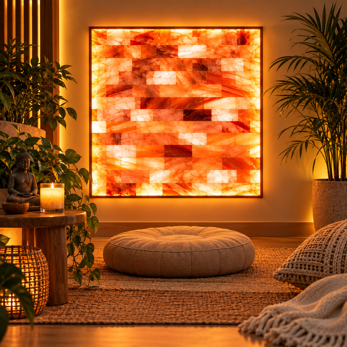 Backlit Himalayan Salt Wall Kit – 3 ft × 3 ft (9 sq ft)