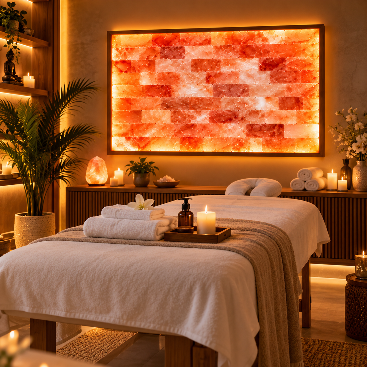 Backlit Himalayan Salt Wall Kit – 4 ft × 3 ft (12 sq ft)