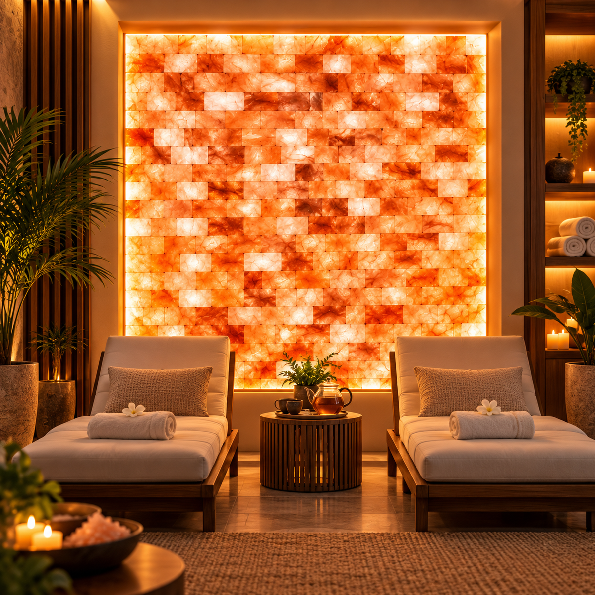 Backlit Himalayan Salt Wall Kit – 5 ft × 5 ft (25 sq ft)