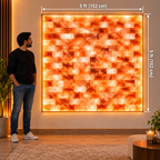 Backlit Himalayan Salt Wall Kit – 5 ft × 5 ft (25 sq ft)