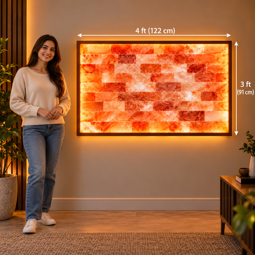 Backlit Himalayan Salt Wall Kit – 4 ft × 3 ft (12 sq ft)